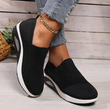 Breakj New Comfortable Shake Shoes Fly Woven Anti-Slip Soft Sole Mother Shoes Mesh Air Cushion Sports Women's