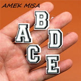 PVC Shoe Buckle Accessories DIY Combination English Alphabet Shoes Decoration Jibz for Croc Charms Bracelets Kids