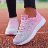 2021 Factory Direct Women Casual Shoes Fashion Breathable Walking Mesh Flat Shoes Sneakers Gym Vulcanized Tenis
