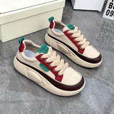Breakj Women's Shoes Spring 2024 New Ins Korean Version High Top Small White Shoes Female Students High Help Platform Casual Shoes Tide XW