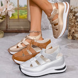 Breakj Lady Hollowed Out Casual Sandals Wearing The New Summer 2025 Summer Thick Bottom Of The Raised