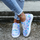2021 New Casual Graffiti Ladies Lace Up Female Sneakers Casual Summer Spring for Men Women Shoes Brand Mixed