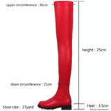Breakj And Autumn 2025 Over The Knee Boots Women's Round Head Fashion Boots Large-Size Thick And Long-Heelered Knight Boots Super