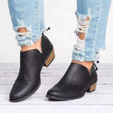 Breakj Size Wish New Casual Women's Shoes After Zipper Short Barrel Martin