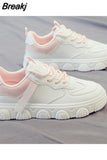 Platform Running Sneakers Women Tennis shoes Woman Walking Chunky Sneakers white Casual Slip on Vulcanized
