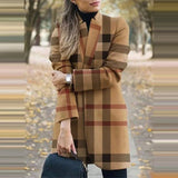 Winter New Fashion Women Stand Collar Print Jackets Casual Long Sleeves Elegant Office Lady Cardigan Slim Buttons Jackets 1020