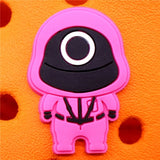 Sale 1pcs Squid Game Croc Charms Buckle 33 Popular Korean Dramas PVC Shoe Decorations Accessories fit jibz Xmas Gifts