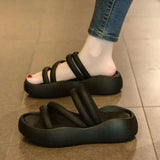 New Pregnant Women Step On Excrement Slippers Female Summer Wear Platform Beach Sandals Fashion Women