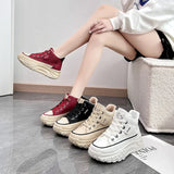 Breakj Korean Version Of The Spring 2025 New Dad Shoes Female Student Sneakers Running Casual Platform Height Shoes HY