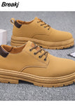 Men Casual Shoes for Men Leather Tooling Shoes Fashion Male Spring Autumn Outdoor Platform Oxfords Fashion British Men's