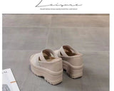 Breakj Summer New Lace Baotou Half Drag Inside Increased Fashion Ultra High Heel Sandals Women's