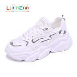 Women's Chunky Sneakers 2021 Platform Sports Shoes White Sneakers Vulcanized Casual Dad Shoes Tennis Female
