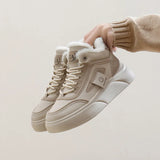 Breakj Winter Small White Shoes New Korean Version Ins Schoolgirls Heighten Board Shoes Casual Cotton Shoes