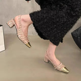 Thick With Late Night Gentle Baotou Sandals Fairy Shoes 2024 New Spring And Summer Temperament Small Fragrant Wind Single