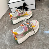 Breakj Korean Version Of The New Dad Shoes Female Spring 2025 Student Running Sports Platform Increased Casual Shoes BN