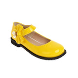 Fashion Pearl Bow Hook Loop Flat Heel Black Cosplay Lolita Mary Jane Shoes for Women Round Toe Ankle Strap Platform School