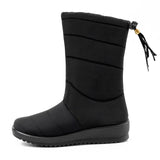 Fur Winter Boots for Women 2019 Warm Waterproof Winter Boots Mid Calf Snow Boots Women's Boots Women's Shoes