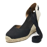 Super High Lace Up Gladiator Wedges Sandals Cover Heel 8cm Platform Ladies Sandals Fashion Summer Women Shoes 34-43
