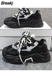 Women Platform Chunky Sneakers Designers Fashion Lace Up Casual Shoes Woman Tennis Basket Female Autumn Vulcanized Shoes