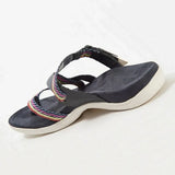 Slippers Summer Velcro Flat Sandals Women Closed Toe Women Arch Correction Slippers Casual Outdoor Flip Flops Plus Size
