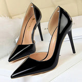 Shoes Sexy Woman Pumps Patent Leather High Heels Plus Size 43 Women Shoes Heels 2020 Stiletto Ladies Shoes Wedding