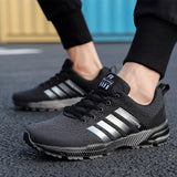 Men Outdoor Sneakers Summer Breathable Shoes for Men Lightweight Sneakers Comfortable Sports Walking Training Running