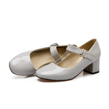 2021 Autumn Mary Jane Women's Pumps Shoes Loafers Leather Vintage Japanese Style Girls Student College Costume Casual