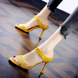 2020 Summer heel High Heels Sandals 8CM lady Pumps classics slip on Shoes Sexy Women party shoes Wedding