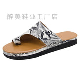 Toe Women's Cool Slippers 35-43 2025 Summer New Thick Bottom Wearing