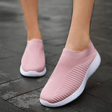 Women's Sneakers Breathable Casual Shoes Comfy Sneakers Women Mixed Colors Summer Sock Shoes Femme Big Size Zapatos