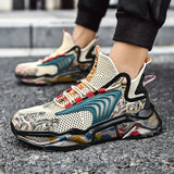 Men Sneakers Platform Men Casual Shoes Hollow Net Tennis Luxury Shoes Fashion Running Walking Shoes For Men Big Size