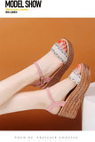 Shoes Women Gladiator Sandals High Heels Platforms Wedge Sandals Woman Causal Women Shoes Bohemian