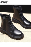Female British Style 2023 New Boots Wild Winter Short Boots Women Shoes Cotton Shoes Winter Plus