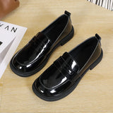 Jane Shoes Women 2024 Spring And Autumn New British Wind A Foot Pedal Small Leather Shoes Women With Retro Single Shoes