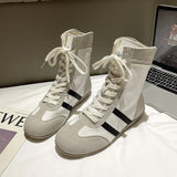 Breakj Gaode Training Shoes Women In The Summer Of 2025 New Mesh Breathable Martin Boots Casual High-Top Short Boots