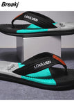Fashion Flip Flop Men High Quality Non-Slip Outdoor Beach Flip Flops Men Flat Casual Slippers Men Chinelo