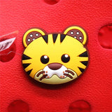 PVC Croc Shoe Charms NEW Cartoon Deer Alpaca Panda Tiger Shoes Decorations Accessories for Jibz Kids Party Gifts