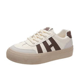 Breakj White Shoes Women 2025 New Autumn Niche Design Thick-Solt Retro High-Span Shoes Fashion Sports Casual