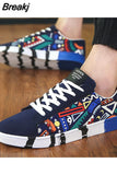 Men Sneakers Casual Shoes Men Lovers Printing Fashion Flat Tenis Masculino Vulcanized Shoes Zapatos De