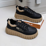 Breakj White Shoes Female 2025 Spring New Student Korean Version Ins Fashionable Versatile Platform Plate Shoes Spring And Autumn Leisure Shoes XQ