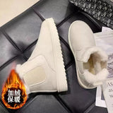 New Snow Women Boots Thickening Plus Velvet Winter Fashion Warm Short Boots Cotton Shoes Women'S Snow Boots Winter