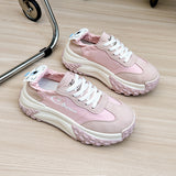 Breakj 2024 New Korean Version Breathable Dad Shoes Female Ins Students Casual Shoes Female Platform Running Women's Shoes