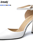 7/9CM Women Pumps Mary Jane Shoes for Women Dress Shoes Pointed Toe High Heels Elegant Designer Luxury Zapato de