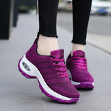 Sneakers Fashion Casual Shoes Summer Air Cushion Mesh Female Shoes Comfortable Breathable Heightening Sneakers for