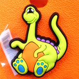 1pcs Cute Dinosaur PVC Shoe Charms Triceratops Accessories Tyrannosaurus Decorations fit Croc Bracelet Kids