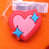 1pcs Loving Family PVC Shoe Charms Accessories Decorations Eye-shadow Rose Wine Designer Croc Jibz Buckle Girls