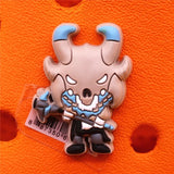 1pcs Game Characters PVC Shoe Charms Accessories Decorations Cute Funny Animal Mask Designer Croc Jibz Buckle Kids