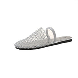 Breakj Red Fishing Net Sandals Women Summer New Wear Seaside Holiday Hollow Sexy Breathable Cool Drag