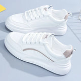 Breakj Version Of The Round Head With Small White Shoes 2025 New Casual Student Women Shoes In