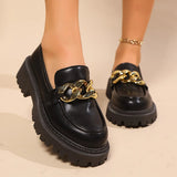 Breakj Lefford Shoes Women's 2025 New Spring And Summer Women's Shoes Thick-Soled Shoes Spring And Autumn English Small Leather